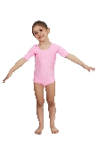 BODY DANZA LYCRA MEZZA MANICA ROSA BABY